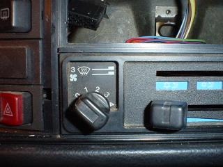 VW Cabriolet, dashboard, instrument cluster, lights