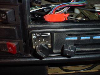 VW Cabriolet, dashboard, instrument cluster, lights