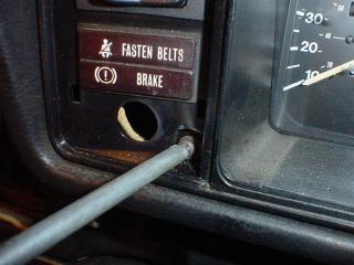 VW Cabriolet, dashboard, instrument cluster, lights