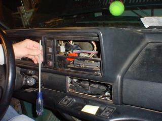 VW Cabriolet, dashboard, instrument cluster, lights