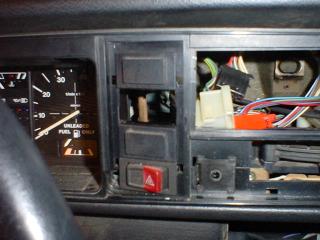 VW Cabriolet, dashboard, instrument cluster, lights