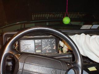 VW Cabriolet, dashboard, instrument cluster, lights