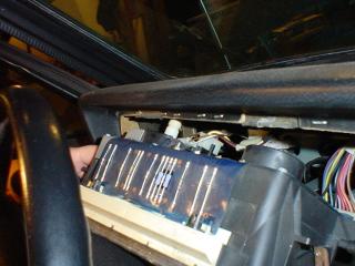 VW Cabriolet, dashboard, instrument cluster, lights