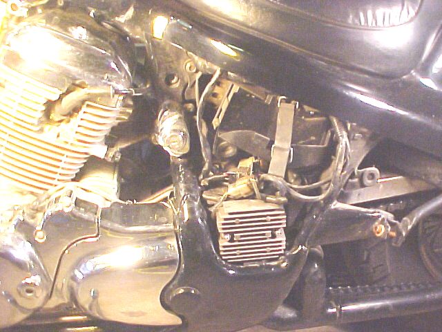 2001 Honda shadow battery location #4